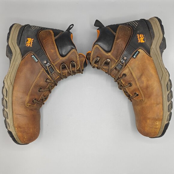 Timberland Pro Steel Toe SZ 11 M Men Hypercharge Work Boot Brown A7625 pre-owned main image 4